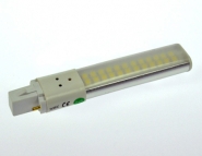 G23 LED-Kompaktlampe 480 Lm. 230V AC/DC warmweiss 6W  DC-kompatibel 