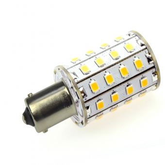 BA15S LED-Bajonettsockellampe 550 Lm. 10-30V DC warmweiss 4,8W  DC-kompatibel 